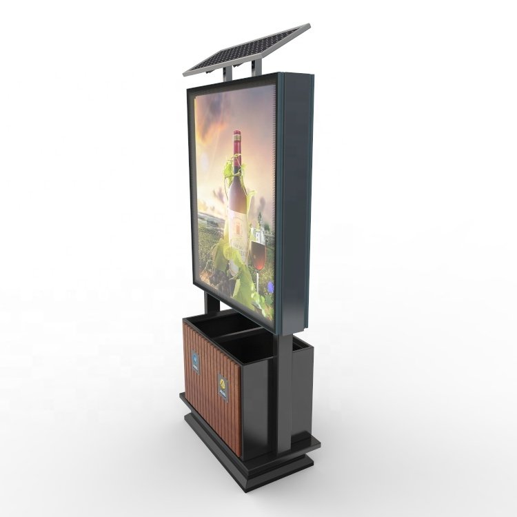 Double side outdoor advertising light box solar light box sign board