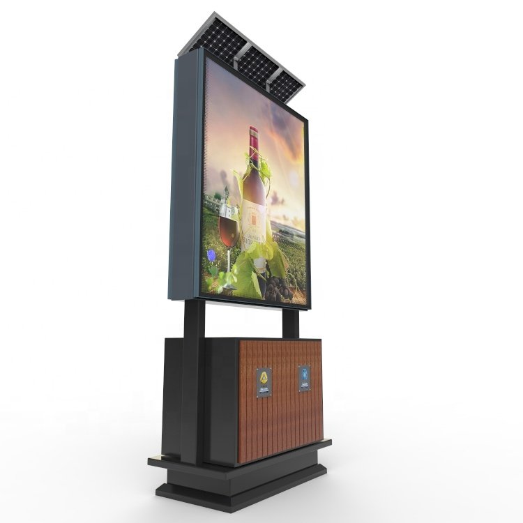 Double side outdoor advertising light box solar light box sign board