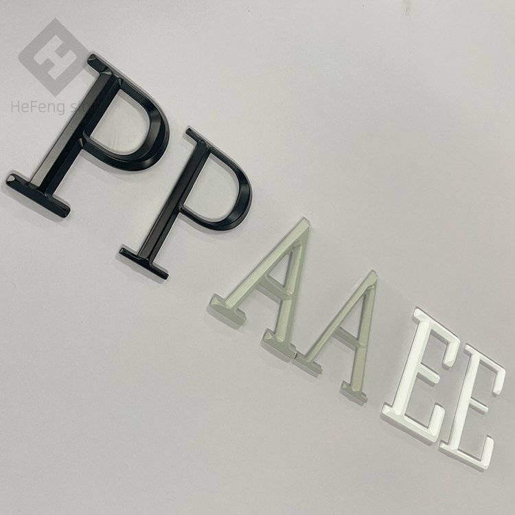 Engraved Bevel Edge 3d Acrylic Alphabet Letters Hotel Room Door Signs