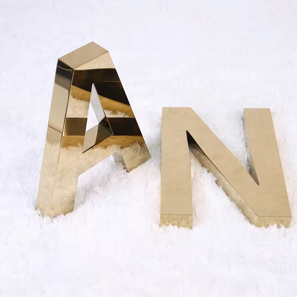 Non-Illuminated 3D Metal Letters for Advertising Boards