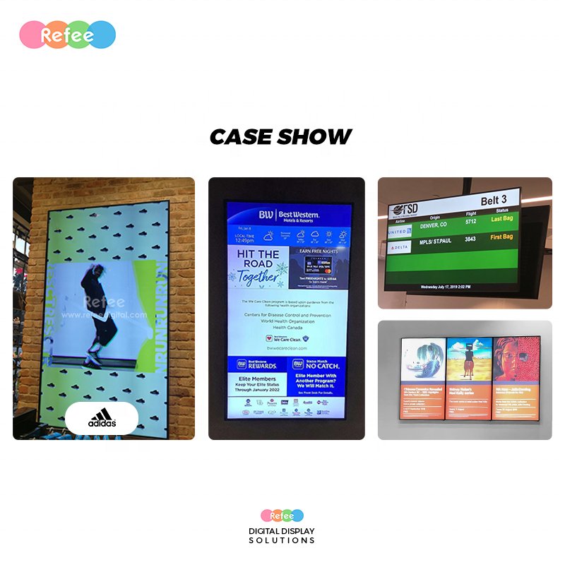 10 15 24 32 43 49 55 65 Inch Android System Touch Screen Monitor Wall Mounted LCD Advertising Display