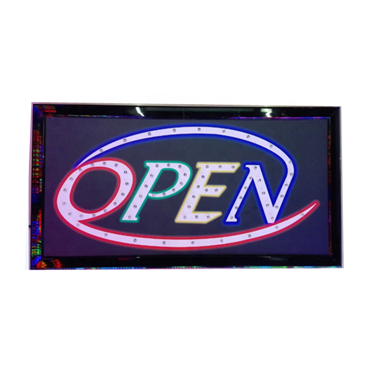 Customized led open signs indoor advertising lighting message board sign for nightclub