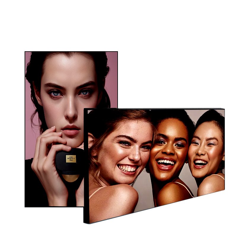 New product 98 inch frameless LCD advertise display hanging smart digital signage wall mount advertising player