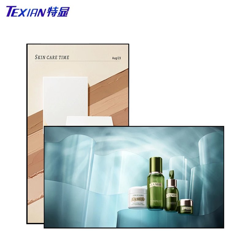 New product 98 inch frameless LCD advertise display hanging smart digital signage wall mount advertising player