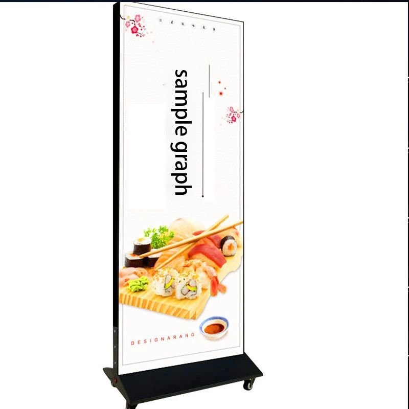 OEM ODM Vertical mobile fiber fabric portable light box led sign for board outdoor advertising business
