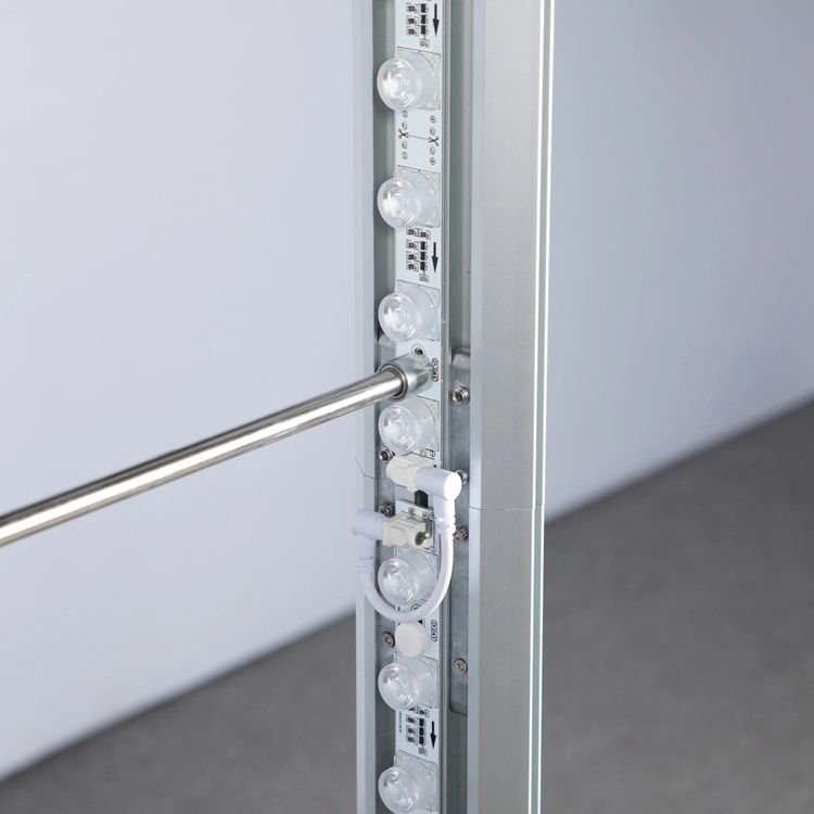 OEM ODM Vertical mobile fiber fabric portable light box led sign for board outdoor advertising business