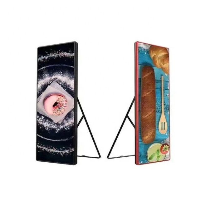 Led Poster Display Standing P5 LED Display Screen Custom Poster for Advertising Promotional Business