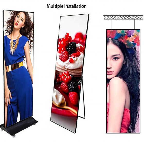 Led Poster Display Standing P5 LED Display Screen Custom Poster for Advertising Promotional Business