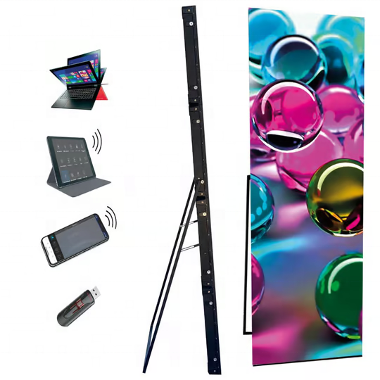 Led Poster Display Standing P5 LED Display Screen Custom Poster for Advertising Promotional Business