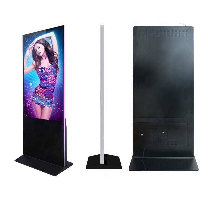 OEM ODM Indoor Floor Standing Kiosk 4K LCD Video Display Digital Signage and Displays for Shopping Mall