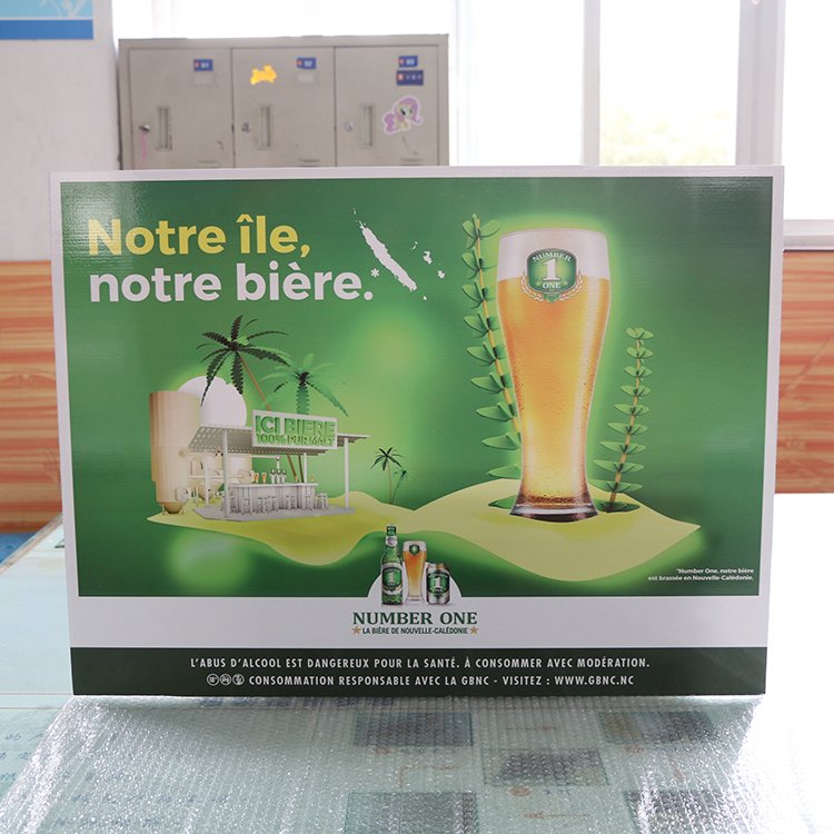 PVC Sheet Print and Die Cut display board , Advertising Table stand Billboard