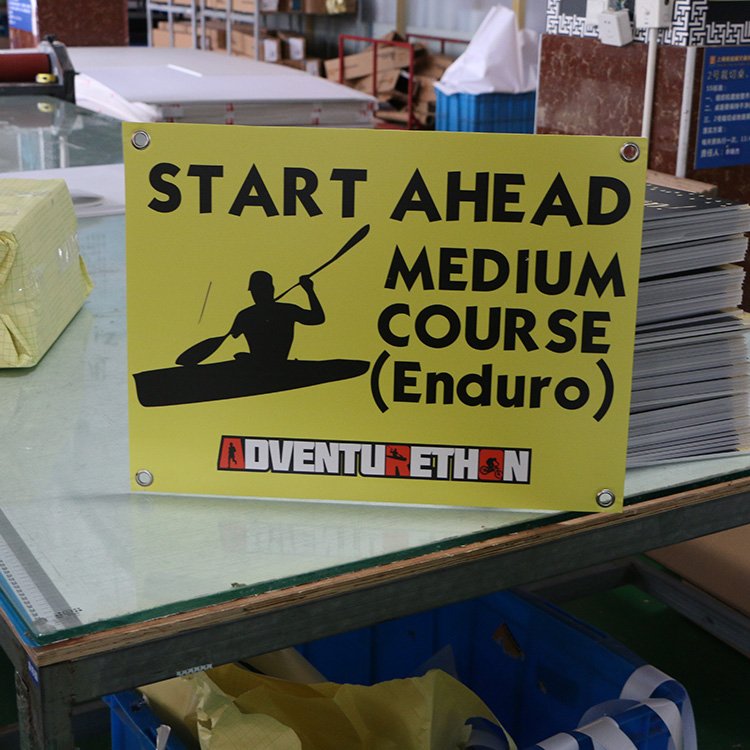 PVC Sheet Print and Die Cut display board , Advertising Table stand Billboard