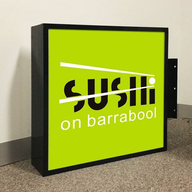 Acrylic Cube Blister Light Box Poster Outside Shop Led Illuminated Board Advertising Display Pub Salon Mark