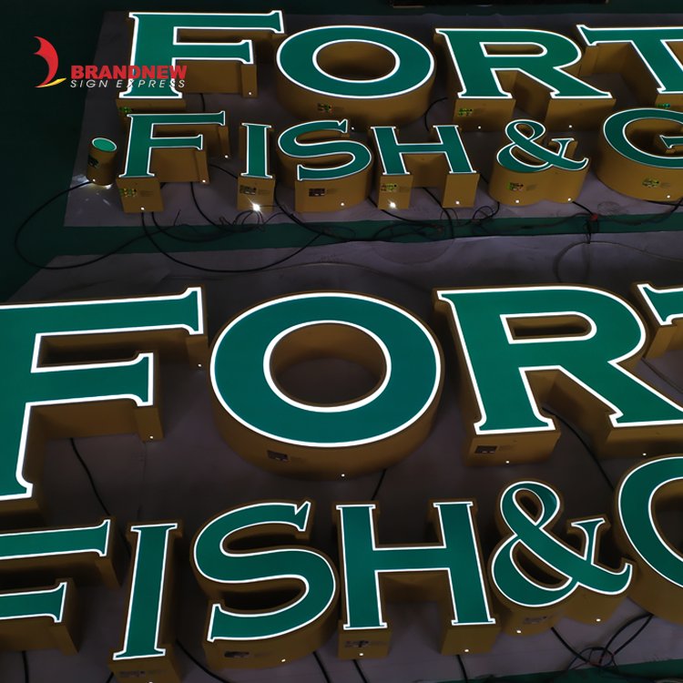 BRANDNEWSIGN Manufacturer Custom Outdoor Advertising 3d Acrylic Channel Letters Wall Logo Sign Facade Signage Letters Decoration
