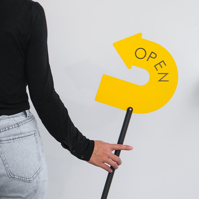 Coffee shop shop floor standing sign reminder double-sided sign advertising board customization