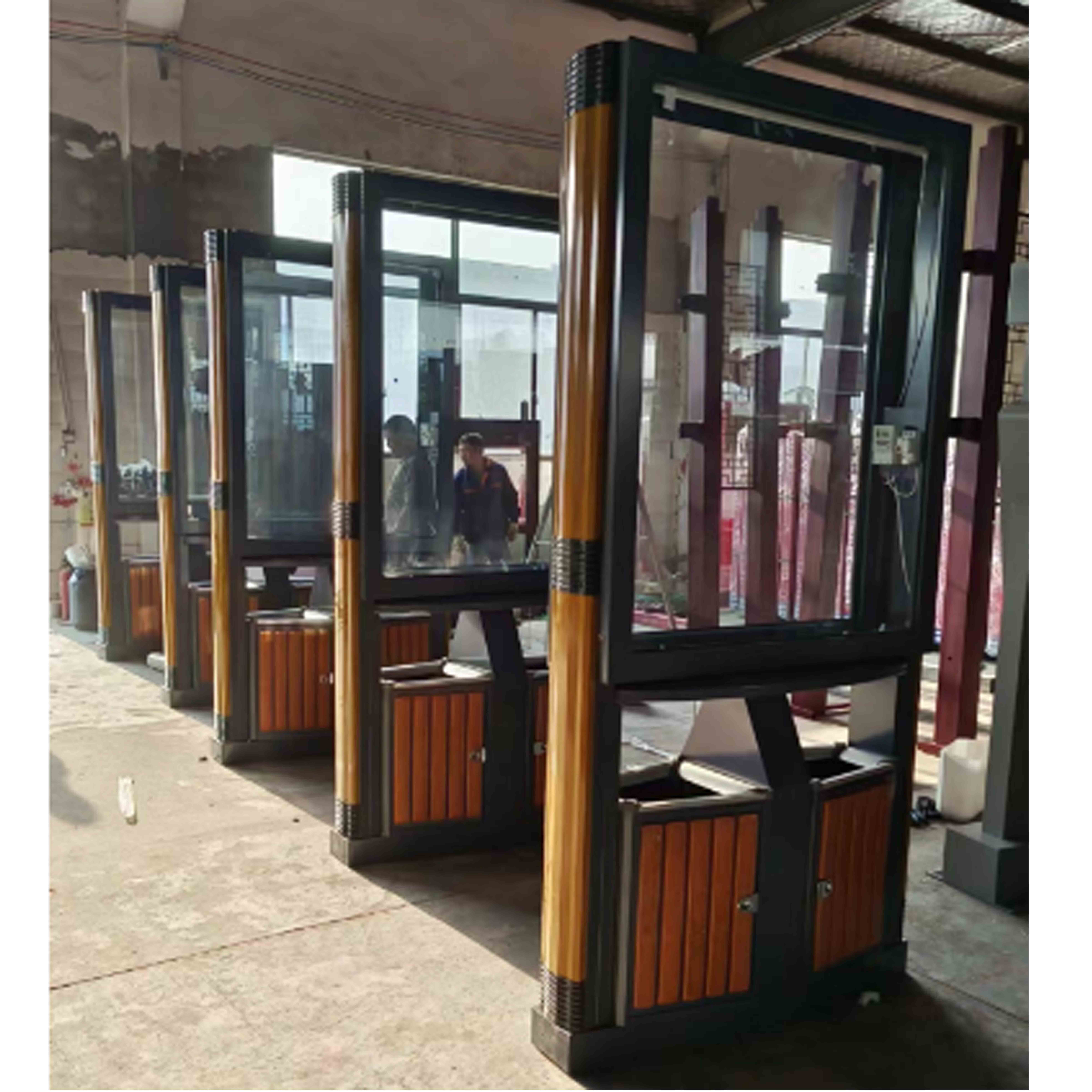 Double Side Standing Advertisement Board for Street Road Solar Power System illuminated sign LED Light Box