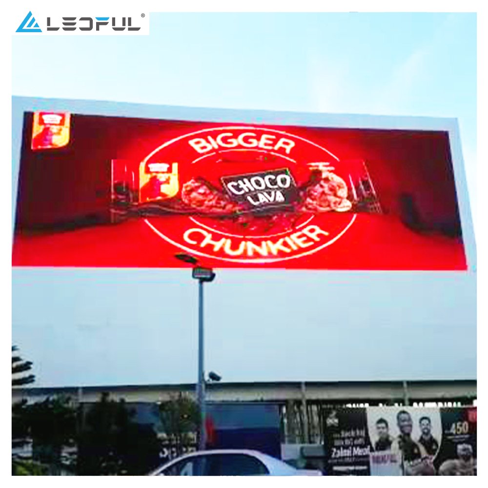 Iron Exterior LED Sign Board LED Advertising Giant Screens Outdoor Matrix Double Sided Display Screen