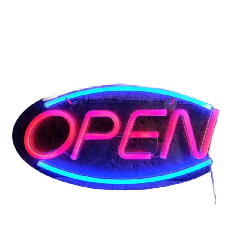 LED Acrylic Transparent Backboard Open Neon Light Design Bedroom Room Layout Atmosphere Light Decoration Advertising Board