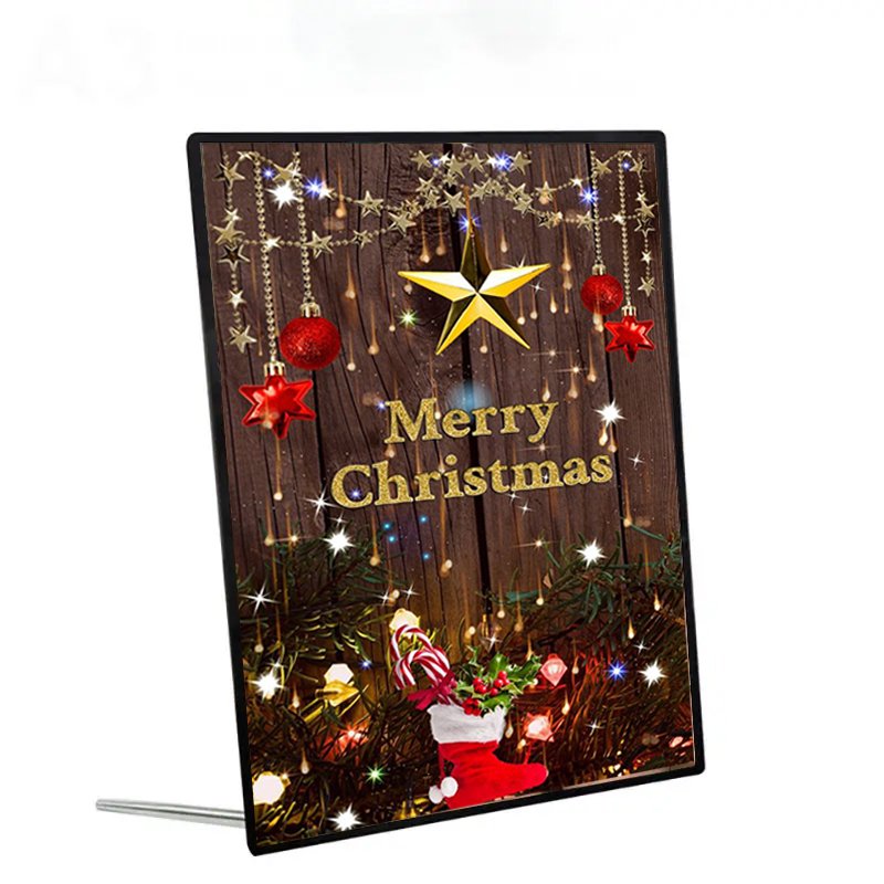 Hot sales Led Light Box Hanging Display Frame Advertising Light Box Led Board For Christmas Restaurant Cinema Marketing