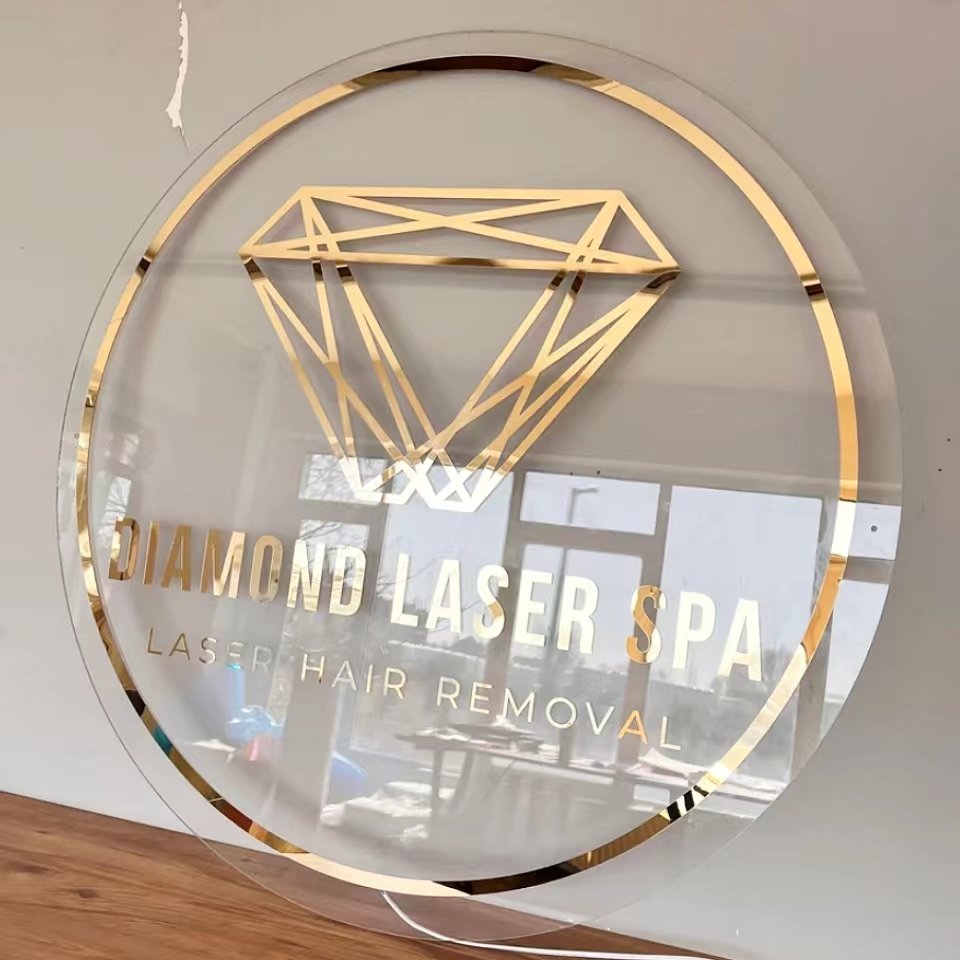 Backlit Stainless Steel Led Letter Sign Alphabet Signage Shop Led Sign With Acrylic Board