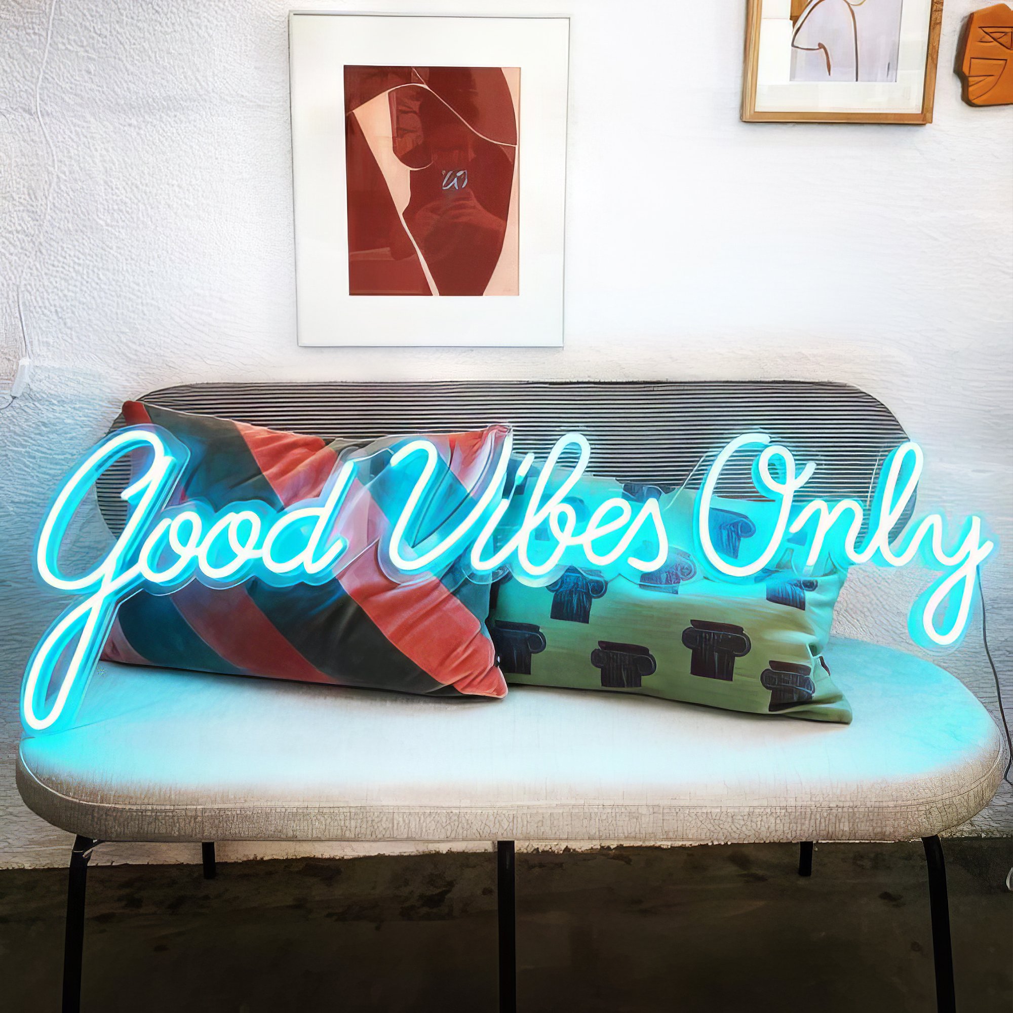 Custom logo letter illuminated light advertising acrylic board sign business bar store rgb led neon flex