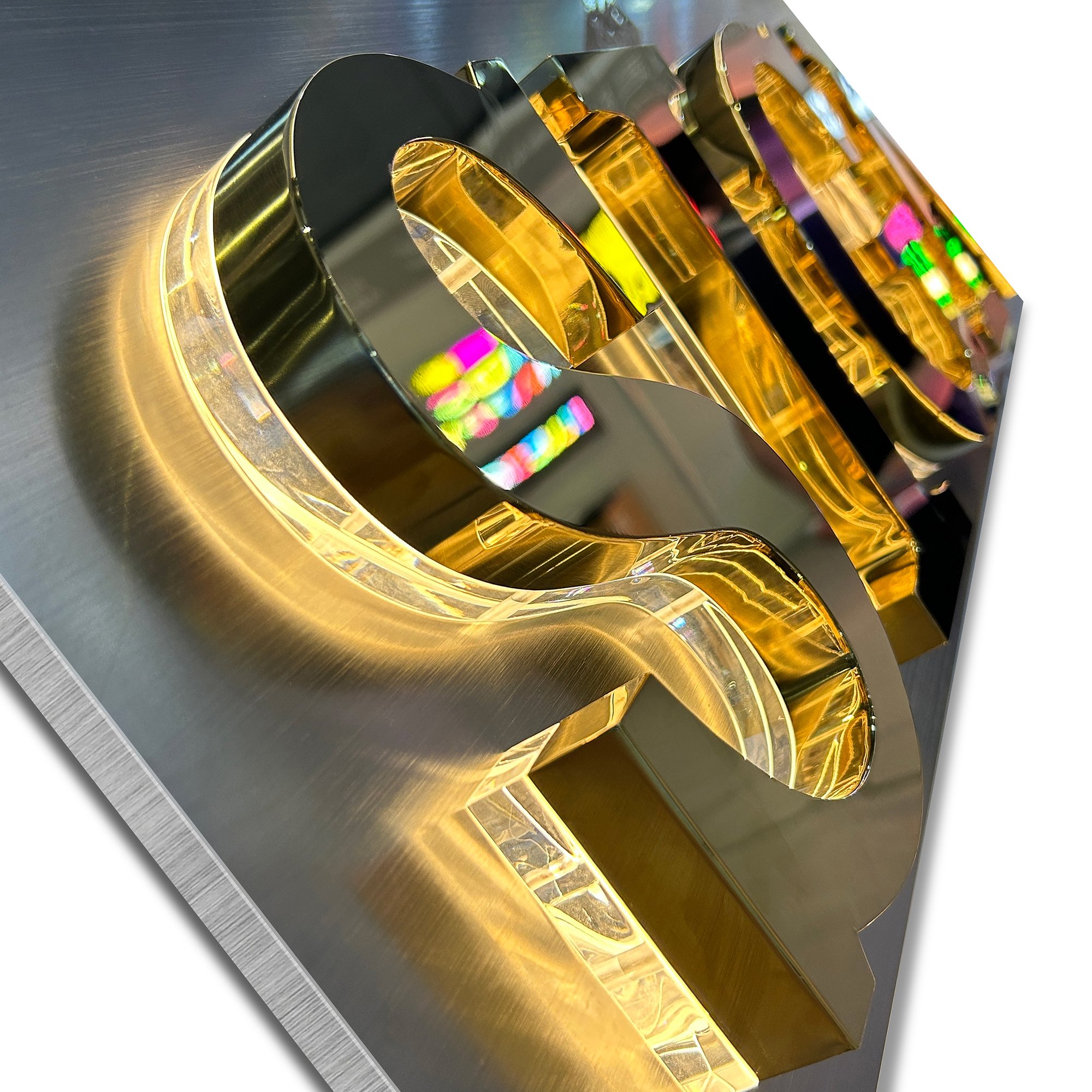 Shining Sign 3D letter Custom Acrylic Crystal Letters Backlit Signs Outdoor Advertising Business Logo