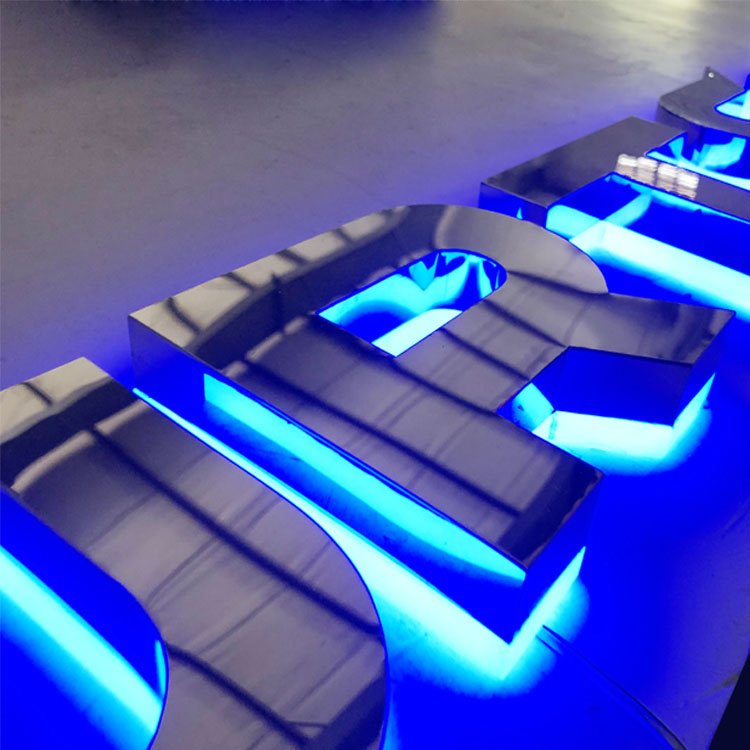 High brightness outdoor letter sign 3d led backlit light up letters custom sign led logo custom letter led sign for business