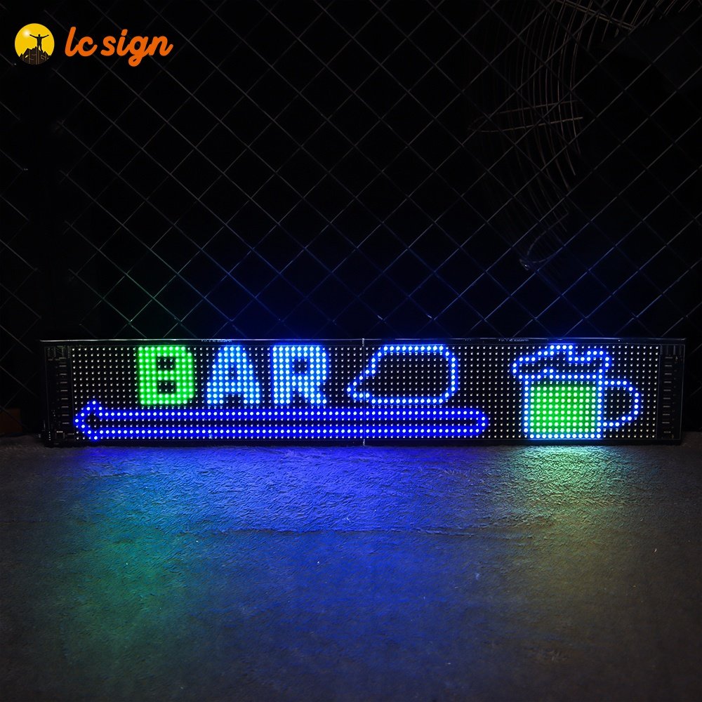 Programmable Flexible LED Display Screen Scrolling Advertise Message LED Display Board USB Pixel Soft