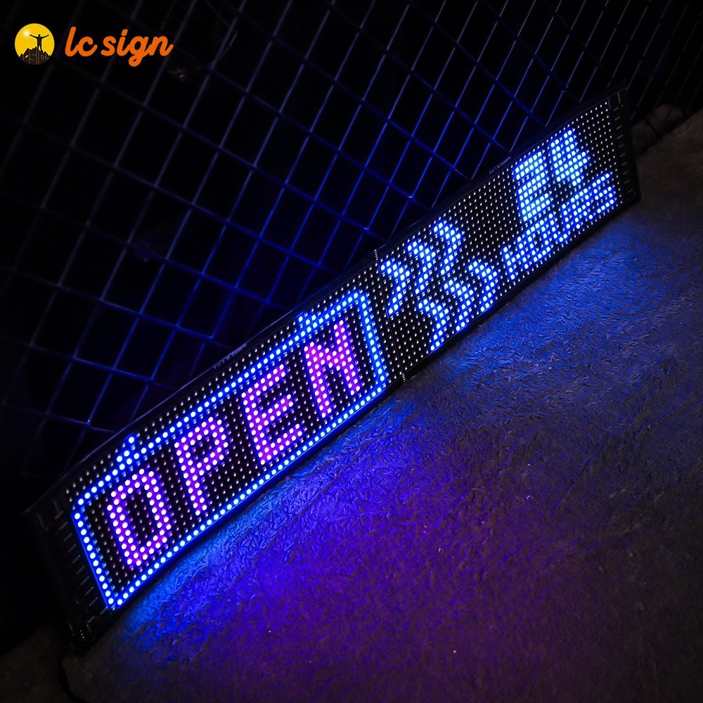 Programmable Flexible LED Display Screen Scrolling Advertise Message LED Display Board USB Pixel Soft
