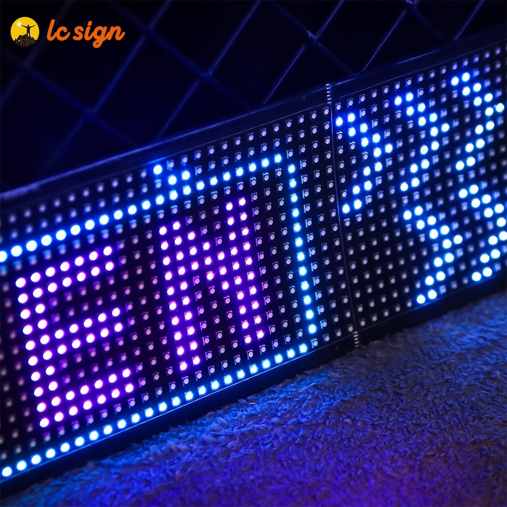 Programmable Flexible LED Display Screen Scrolling Advertise Message LED Display Board USB Pixel Soft