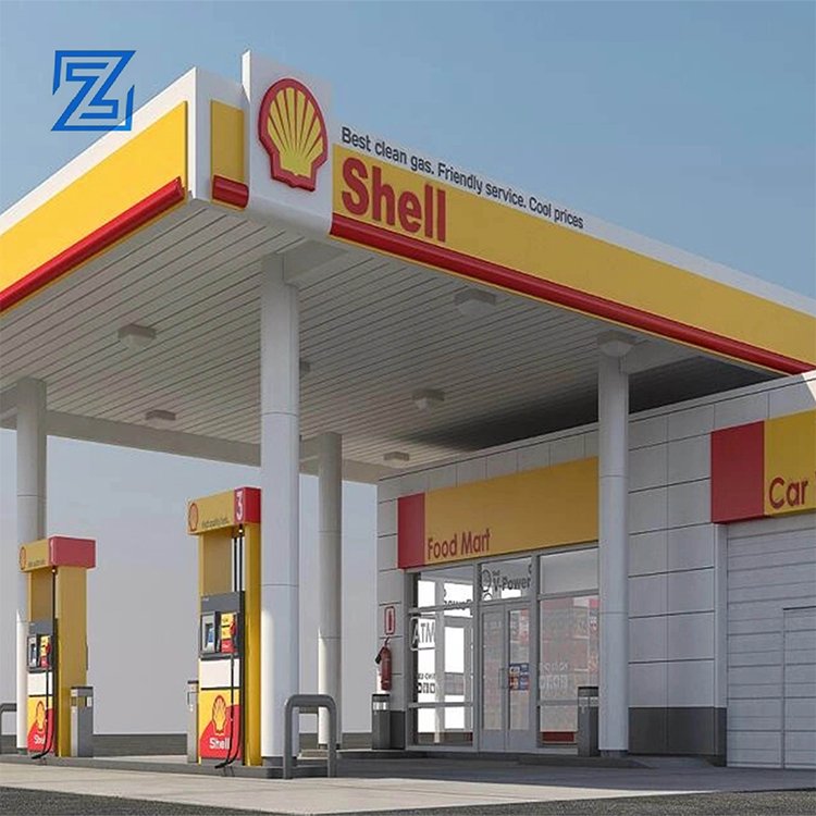 Petrol station advertising display 3D LED logo petrol station canopy sign petrol station canopy for sign board