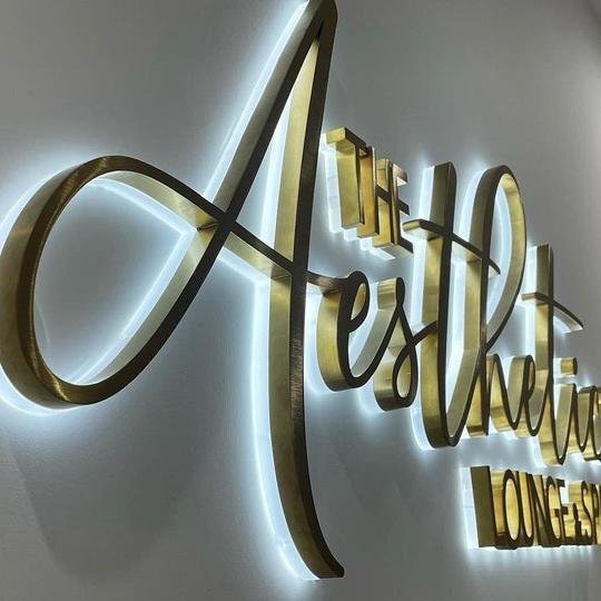 Illuminated Logo Sign 3D Glow Outdoor Advertising Led Sign Board Business Signboard Designs for Shop Channel Letter
