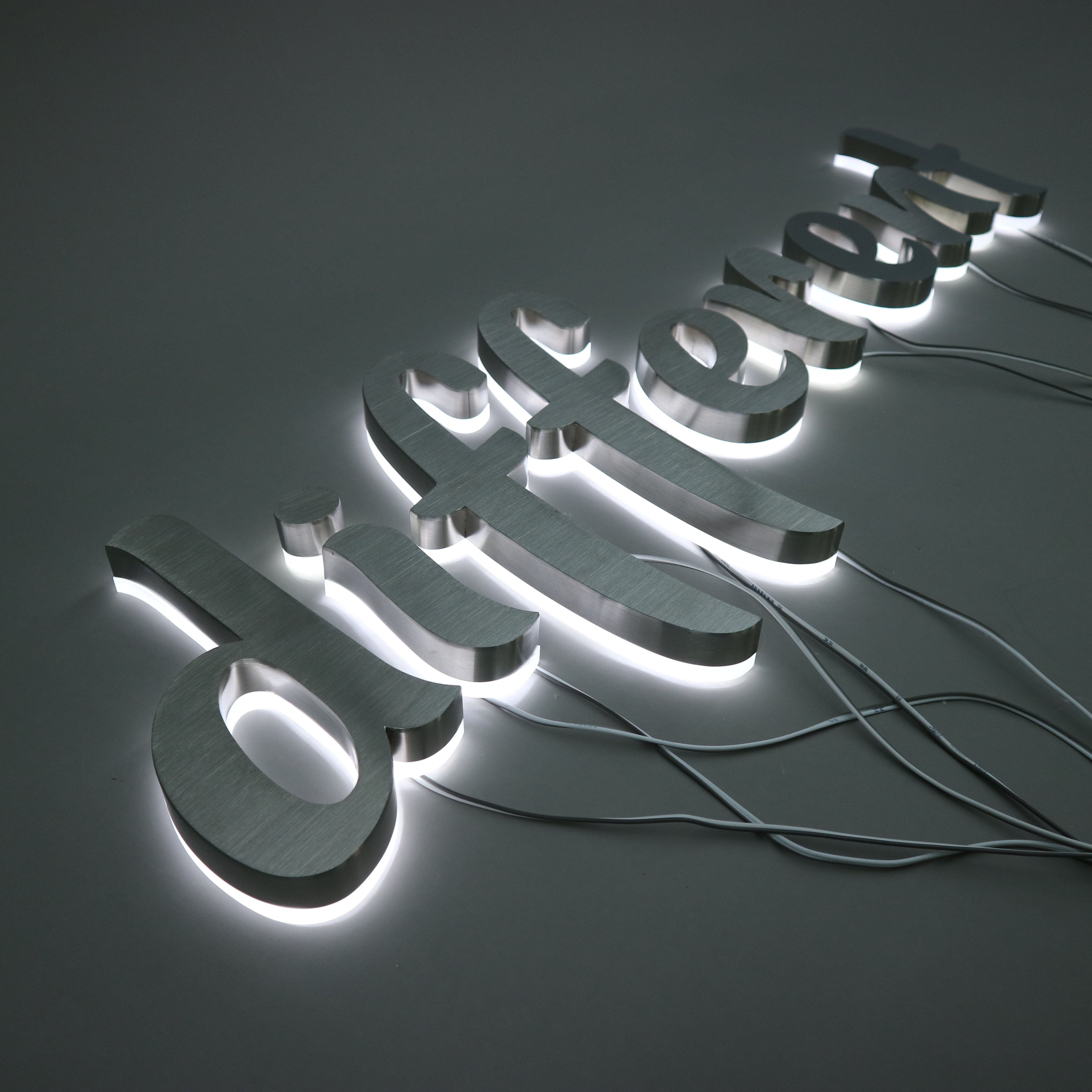 Illuminated Logo Sign 3D Glow Outdoor Advertising Led Sign Board Business Signboard Designs for Shop Channel Letter