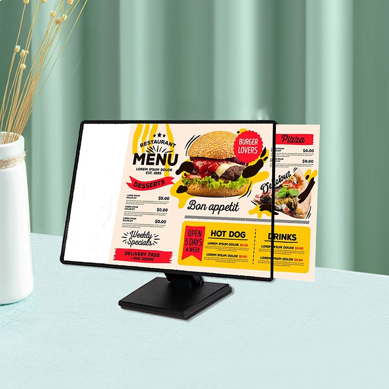 Factory Sell Welcome signboard Cafe Table Menu LED Light Box Business Display Frame for Restaurant Menu Boards