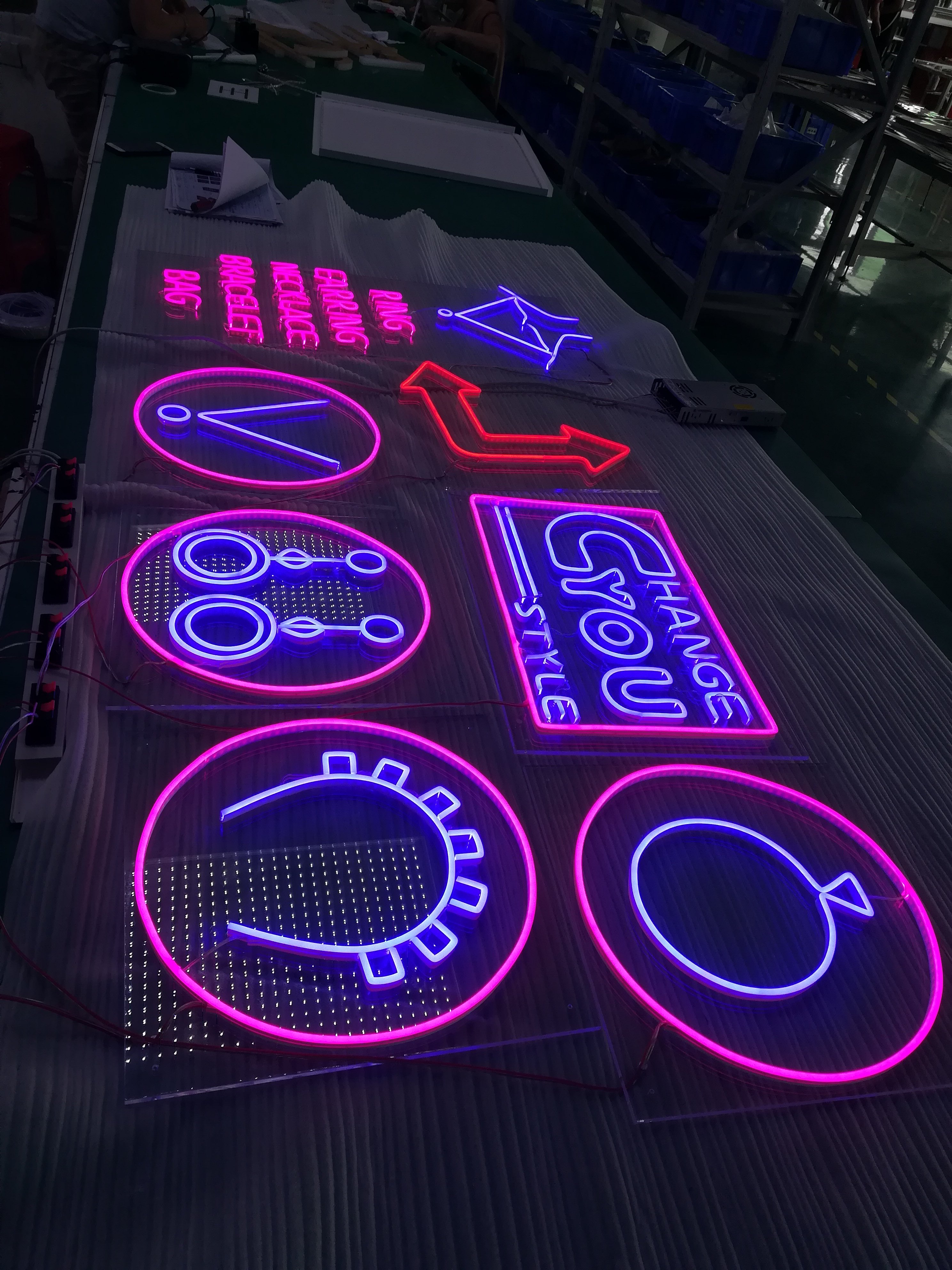 Acrylic Neon Sign Letter Style Logo Brand Outdoor Sign Board
