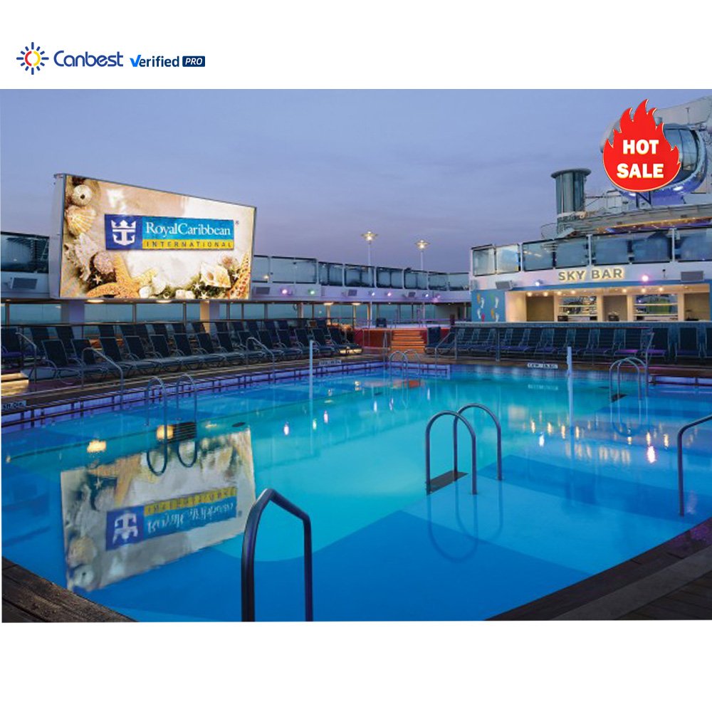 Seaside Beach Cruise Ships Boat P10 Outdoor Led Billboard In A Coastalarea Swimming Pools Led Board For Advertising