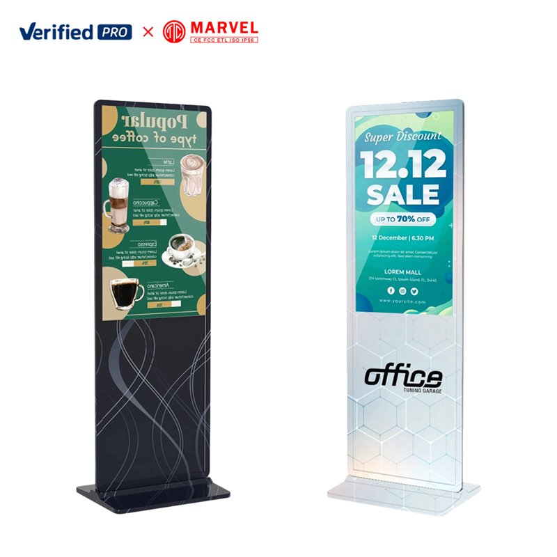 Wall Mount Indoor LCD Digital Signage Screen 50 inch IPS Panel with Cloud Based Software for Restaurant Menu Board Display