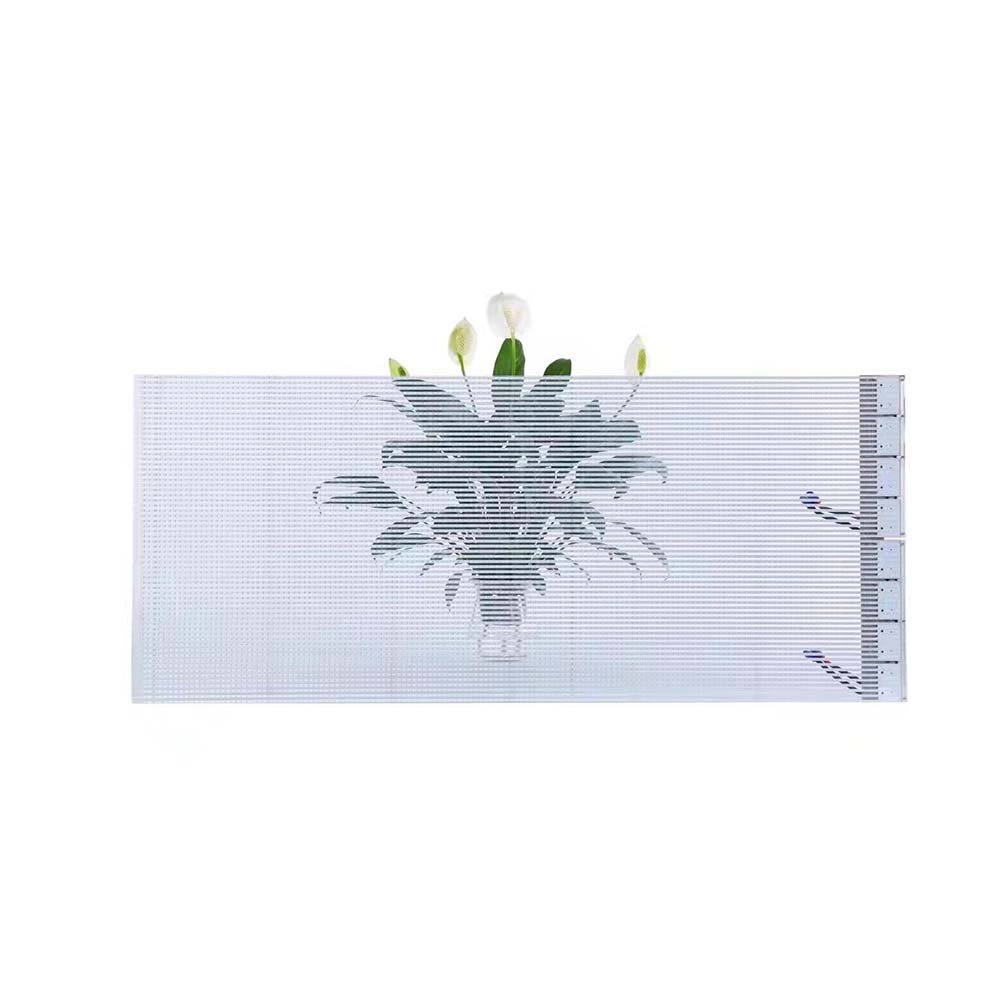 Transparent Led Film Screen Adhesive Flexible Soft Pcb Board Pvc Plastic Clear Video Display For Indoor Storefront Glass Window