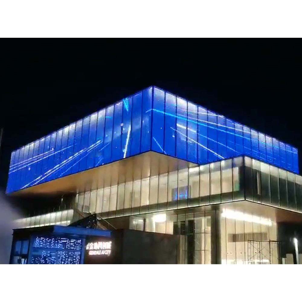 Transparent Led Film Screen Adhesive Flexible Soft Pcb Board Pvc Plastic Clear Video Display For Indoor Storefront Glass Window