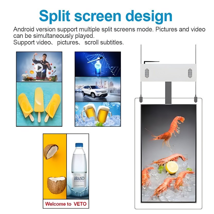 Outdoor vertical type 18.5 inch advertisement equipment digital menu board signage kiosk LCD screen display Advertising Player