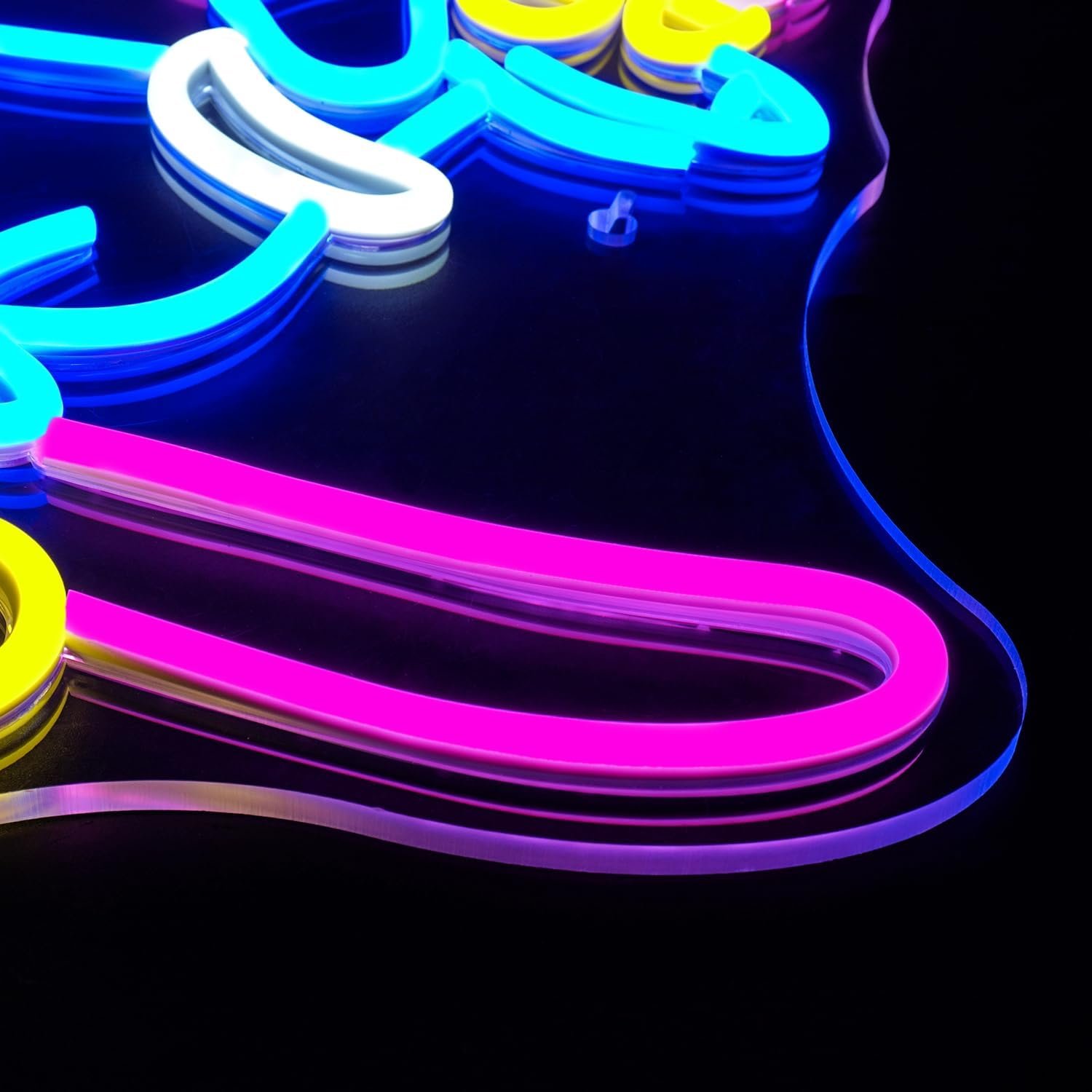 Hanging Acrylic Sign Board Lovely Puppy Led Logo Lighting Led Neon Signs with USB Connector for Indoor Decoration