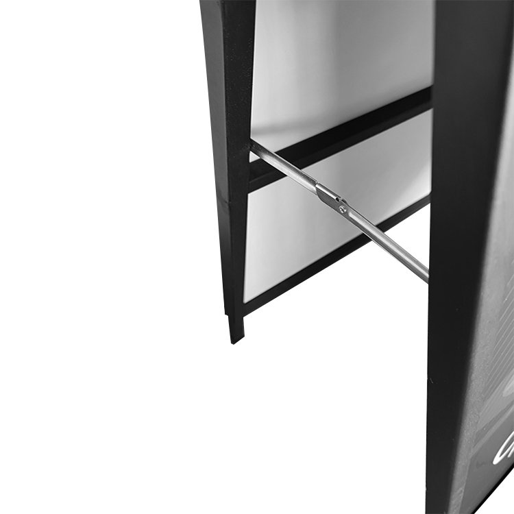 Double side black steel a frame poster stand electronic road stud advertising sign boards