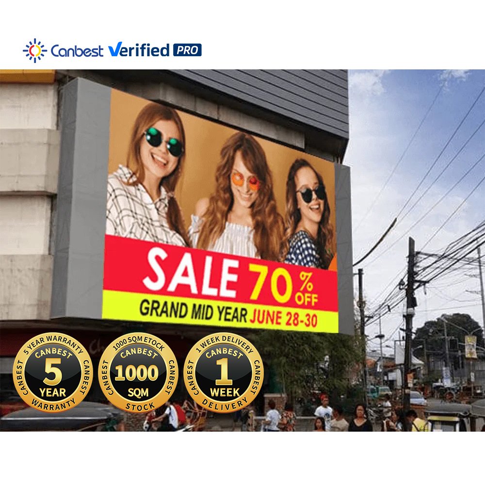 Outdoor P6 P8 P10 Led Display Screen Prices Custom Led Signage For Advertising Fixed Wall Mounted Commercial Building Led Board