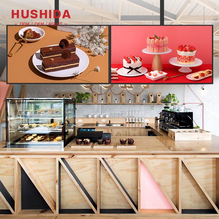 43 inch 10 mm Ultra-Narrow Lcd Advertising Module Display Cost Price Drive Thru Digital Menu Boards For Restaurants