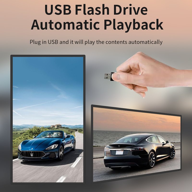 touch screen 43 inch Custom lcd HD indoor smart wall mounted digital signage kiosk advertising player