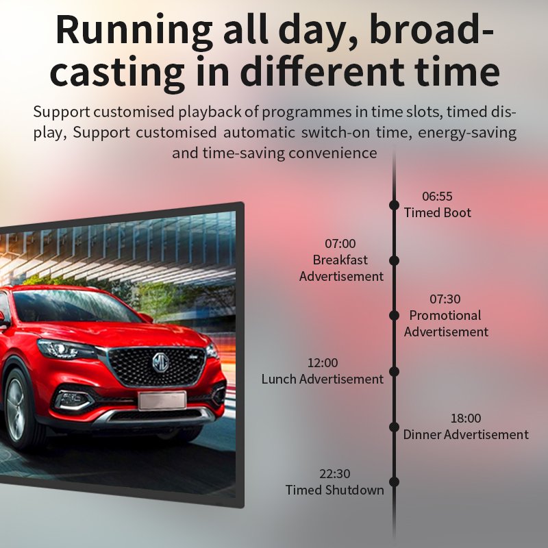 touch screen 43 inch Custom lcd HD indoor smart wall mounted digital signage kiosk advertising player