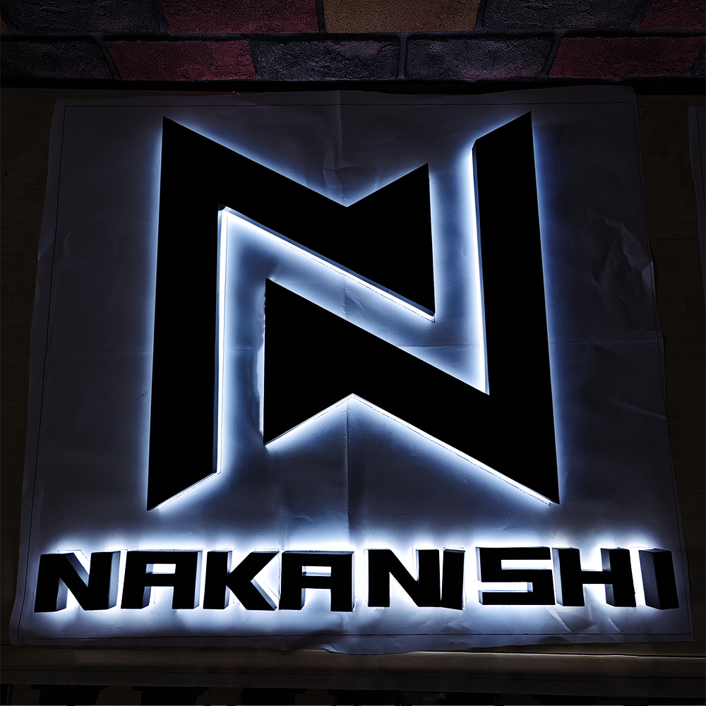 Factory Custom 3d Logo Letter Sign Advertising Luminous Logo Sign For Wall 3d Metal Led backlit Letter Business Store Sign