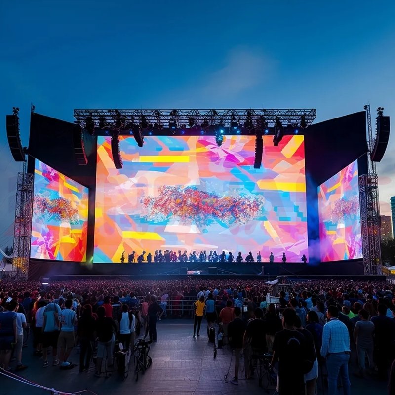 High Refresh Rate 500x1000mm Indoor Rental Led Video Wall Display Ip65 Waterproof Giant Stage Background Led Screen Panel
