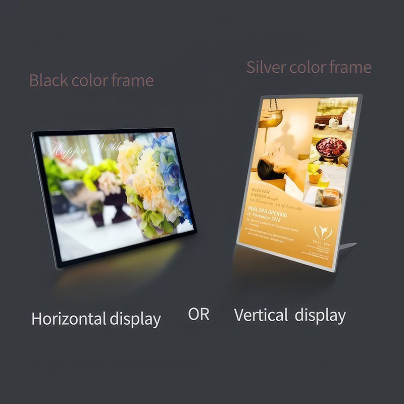 desktop lightbox portable led advertising board led light box ultra thin a1 led menu board