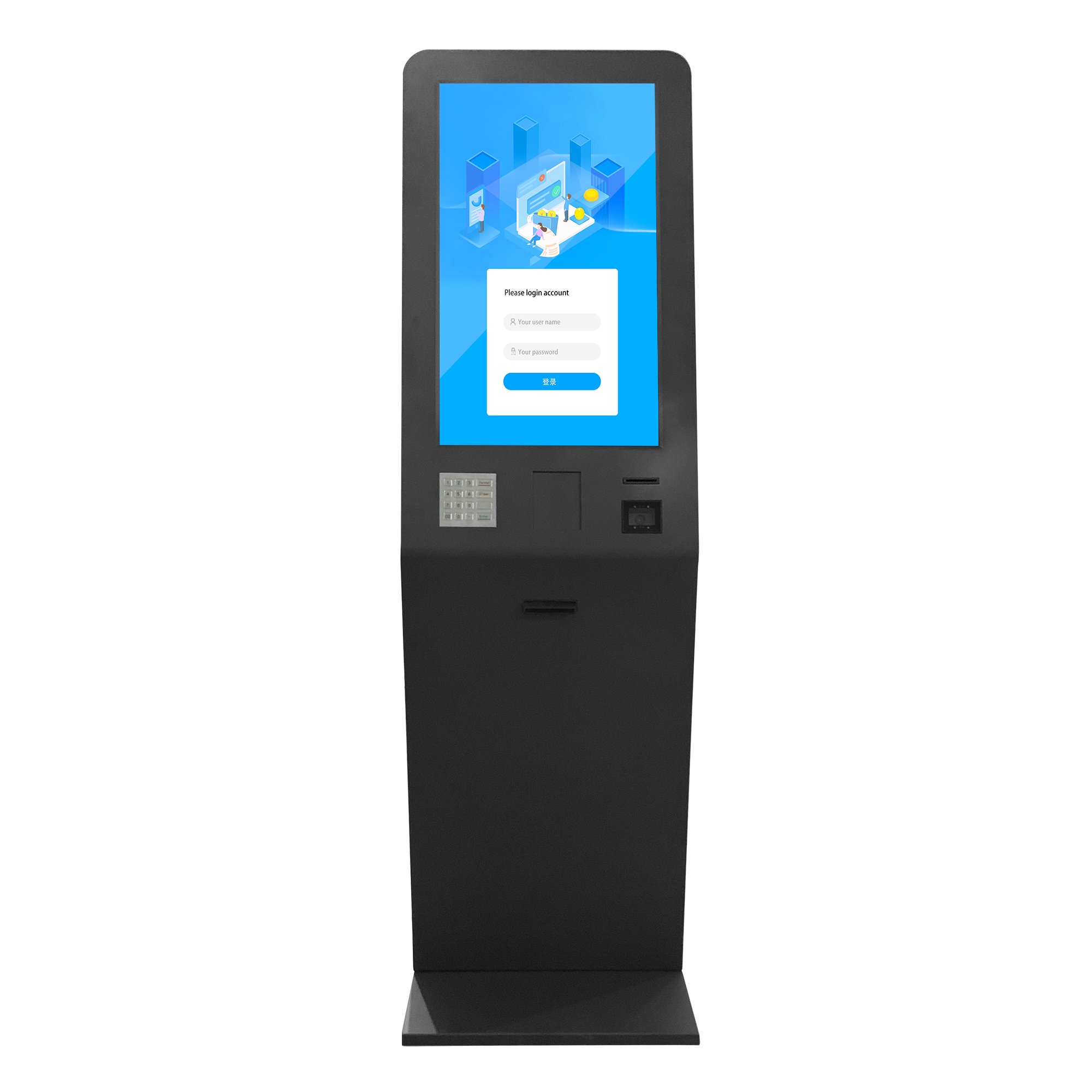 32 inch touch screen queue management system custom payment machine kiosk